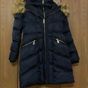 Vince Camuto navy coat size small